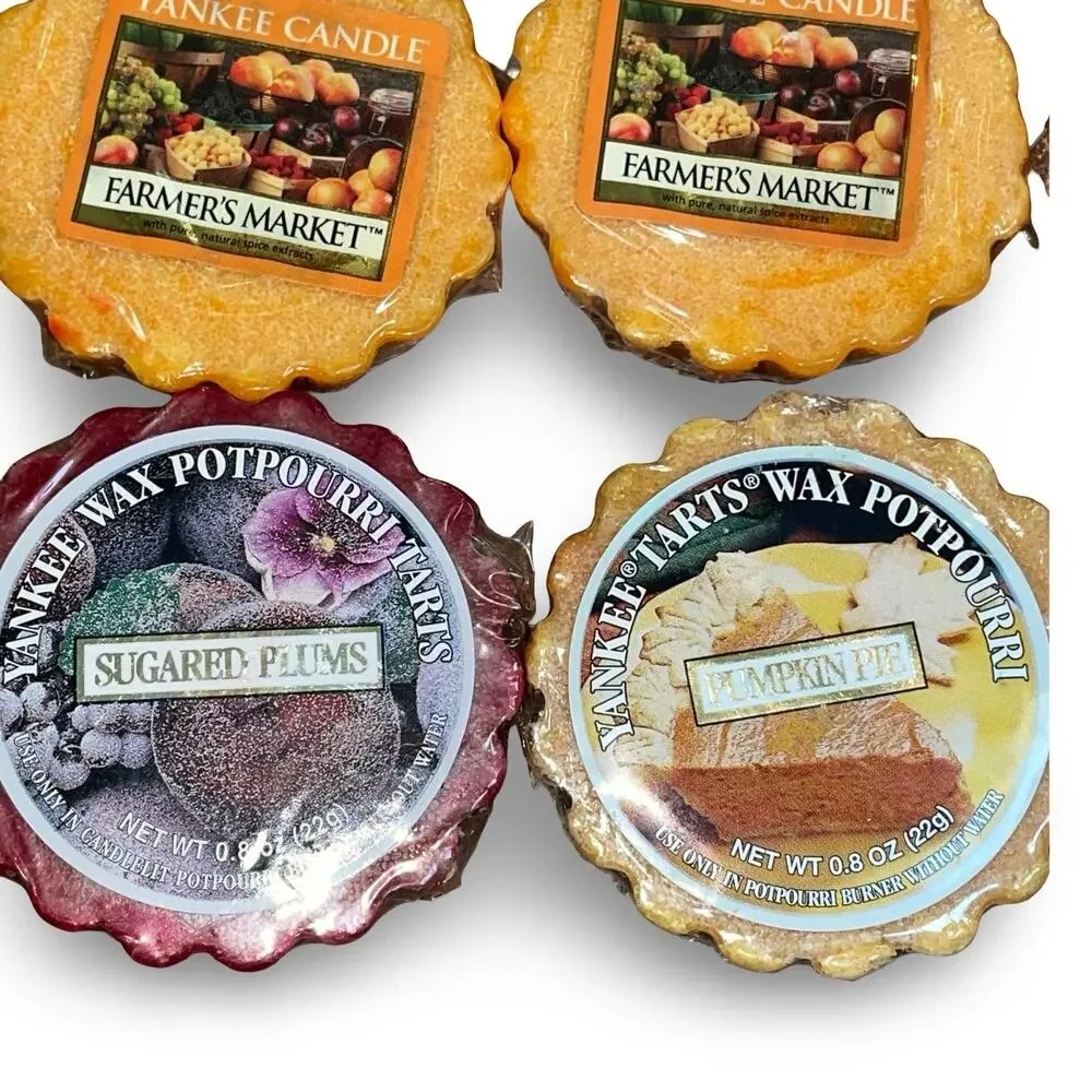 Lot of 9 Vintage Yankee Candle Wax Tarts Fall Winter Holiday Rare Retired Y2K